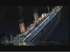 "Titanic sank"