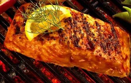 Chilis nutrition facts: grilled Salmon and herbs
