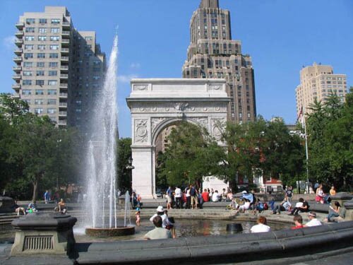 New York facts: Washington Square Park in Greenwich Village