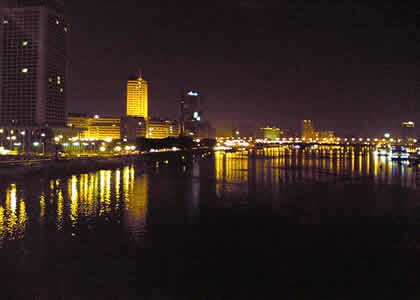 Nile river facts: nile river at night