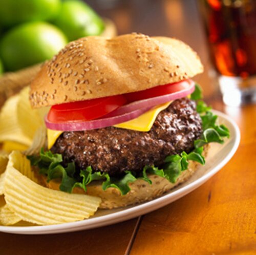 Fast food facts: hamburger