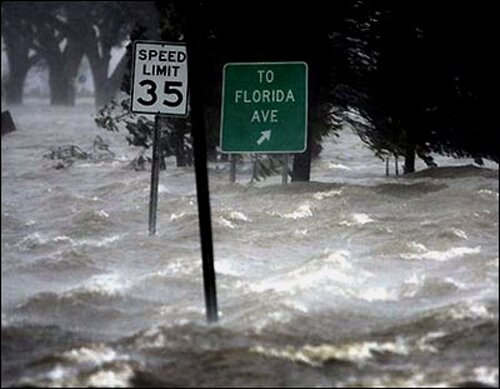 Hurricane Katrina facts: Flooded water