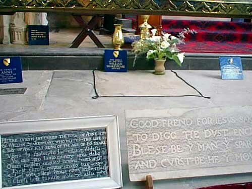 Shakespeare facts: grave