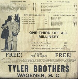 South Carolina facts: Tyler Brothers Work Shoe and Boot Company