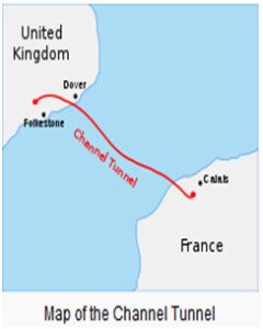 fact 2 Map of channel tunnel