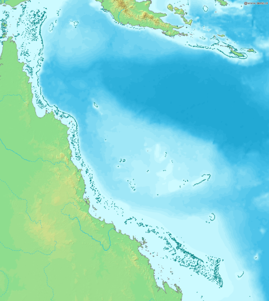 Facts 2 Map of Great Barrier Reef